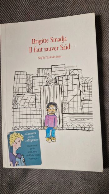 Livre il faut sauver saïd école des loisirs
