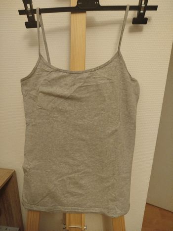 Débardeur femme gris clair