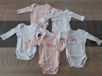 Bodies manches longues fille 3 mois