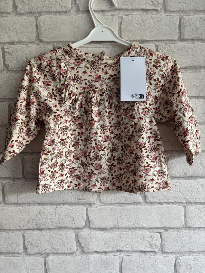 Blouse vertbaudet taille 9 mois neuf