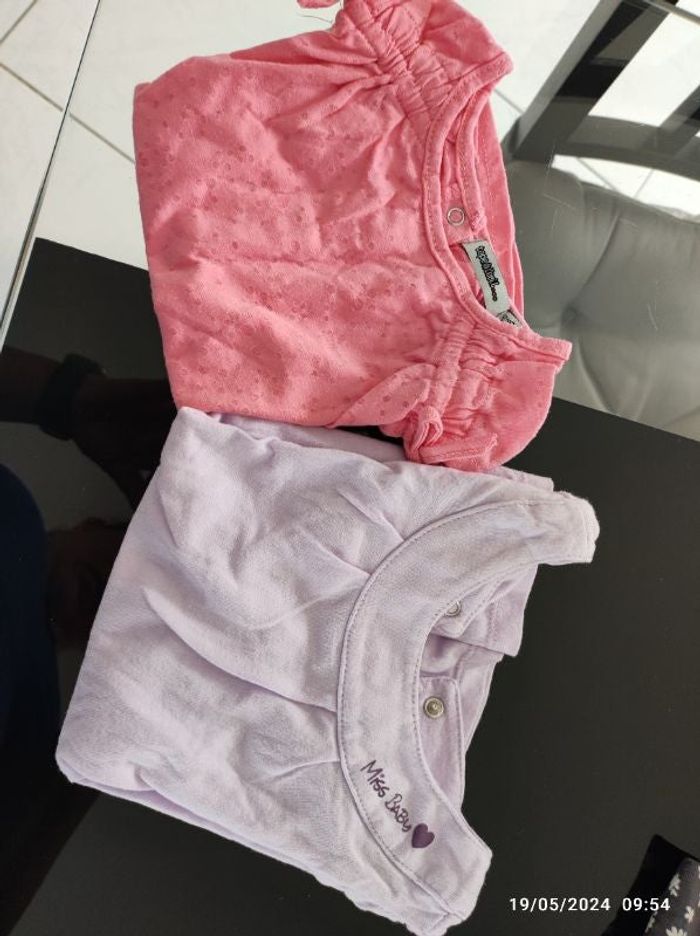 2 tee-shirt manches courtes