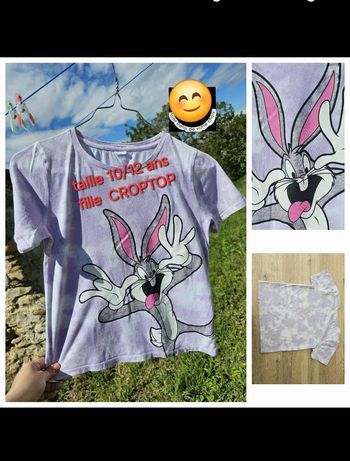 TEE shirt buns bunny fille 10 / 12 ans fille