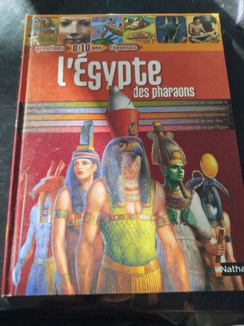 Livre l'Égypte des pharaons questions/réponses 8/10ans