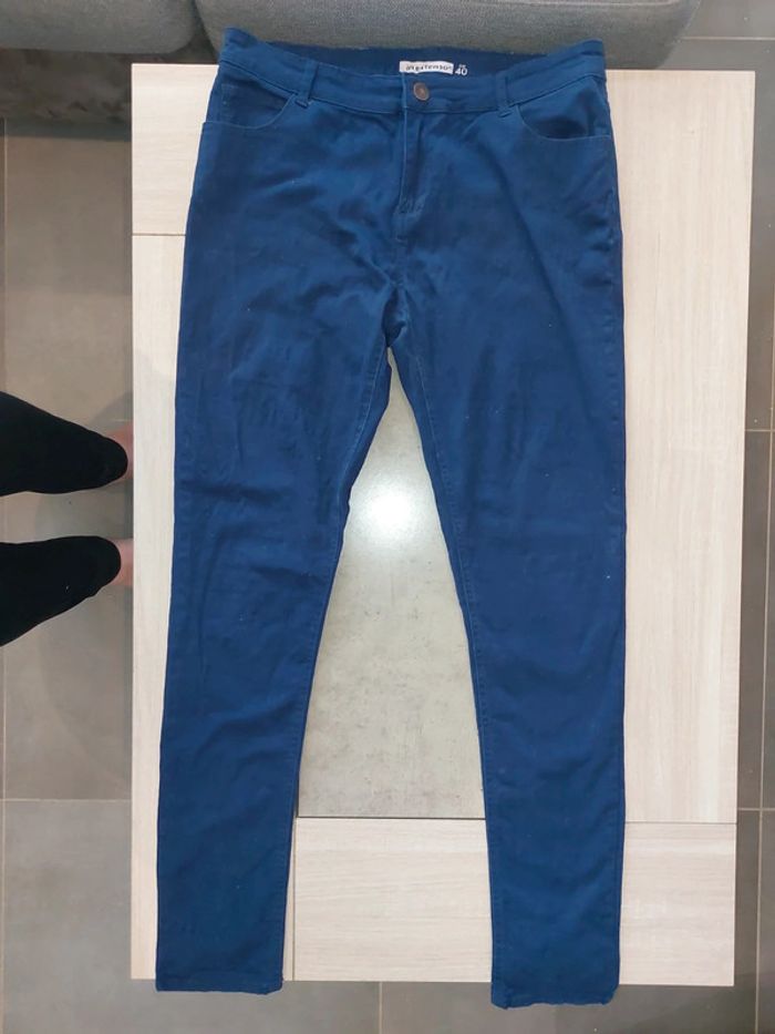 Jean souple bleu marine / In extenso / 40