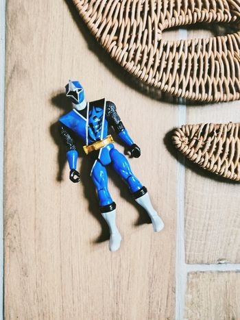 🙅 Power rangers ninja steel figurine du ranger bleu marque Bandai