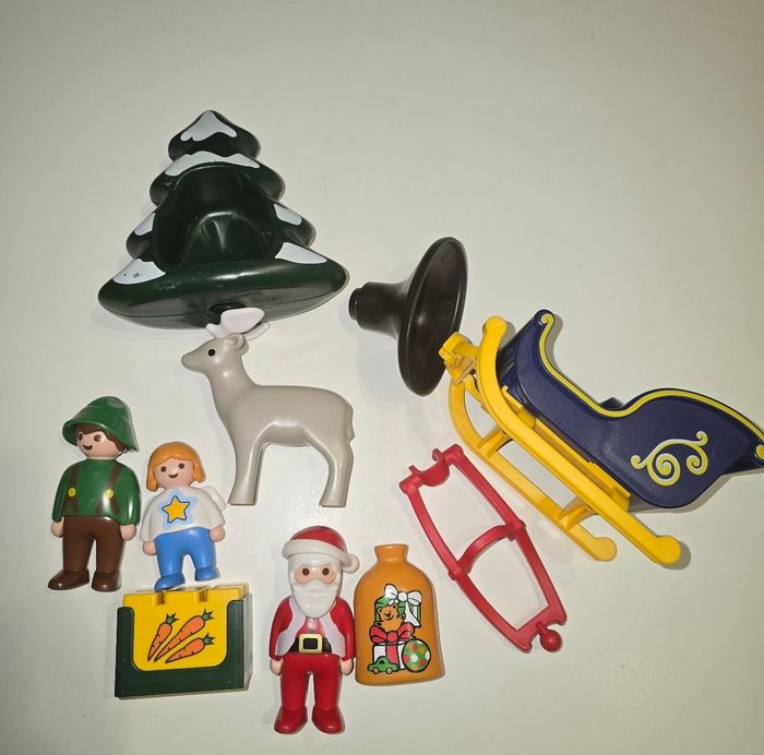 123 playmobil ensemble père noel 10 pièces - photo numéro 2