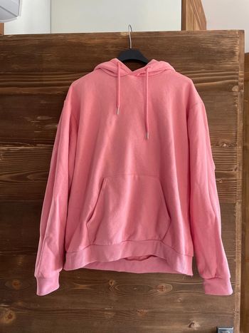 Sweat à capuche rose corail