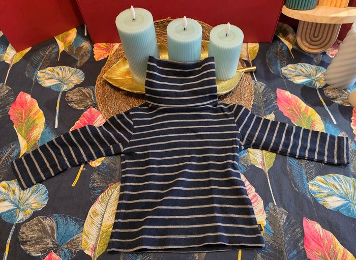 Sous pull bleu marine 2 ans