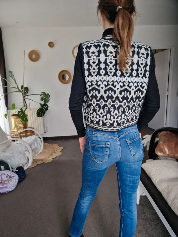 Gilet sans manche tricoté vintage - photo numéro 7