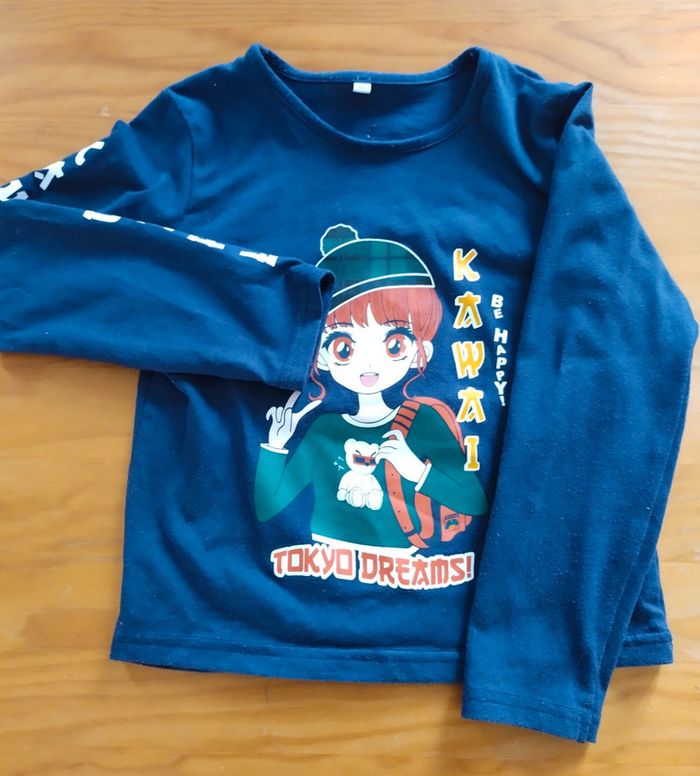 Tee shirt manches longues fille 5 ans