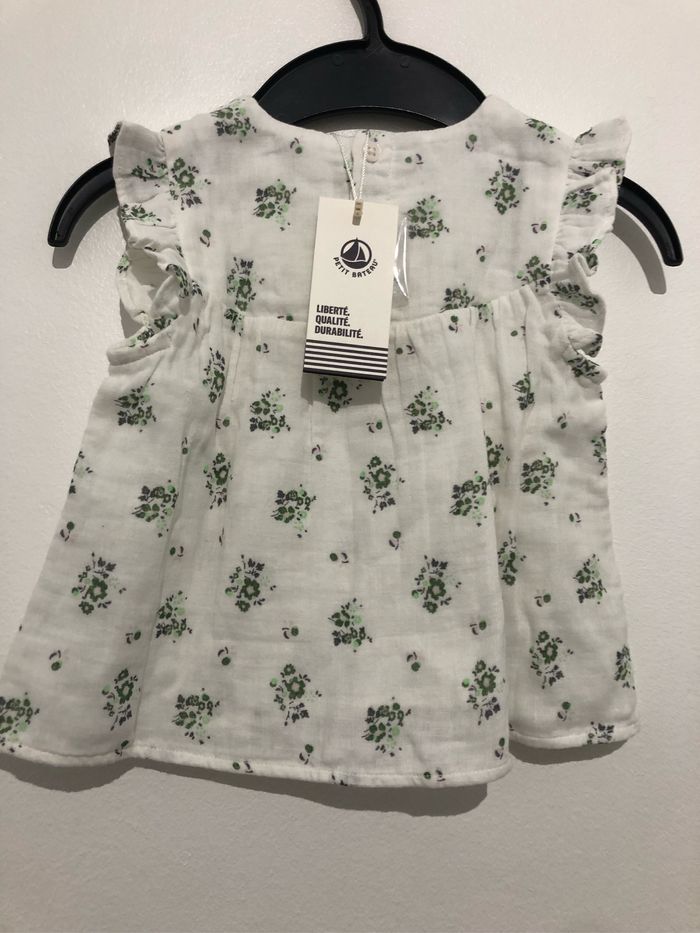 Jolie blouse en gaze de coton bio 18 mois Petit Bateau - photo numéro 3