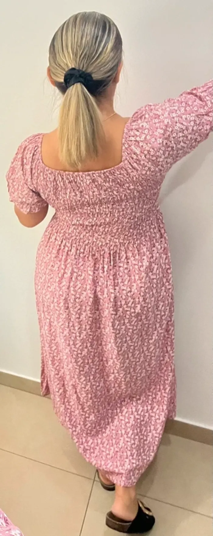 Robe longue fleurie Taille L - photo numéro 8