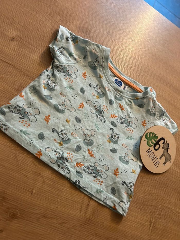 T Shirt turquoise Lémurien et Koala