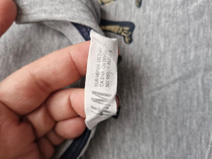 T-shirts manches courtes 2/4 ans H&M Gris chiné Squelette de dinosaure Brachiosaure carte du monde - photo numéro 8