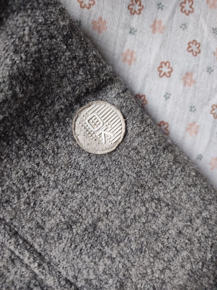 Manteau laine bouillie gris Okaïdi - Taille 6 ans - Très bon état - photo numéro 6