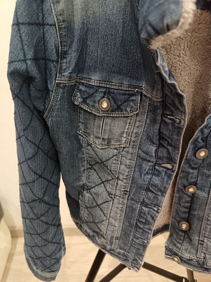 Veste en jean 14 ans orchestra moumoute a l'intérieur - photo numéro 3