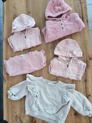 Lot pull gilet