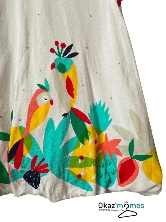 Robe d'été imprimé oiseaux multicolores - Catimini 2 ans (86cm) - photo numéro 2