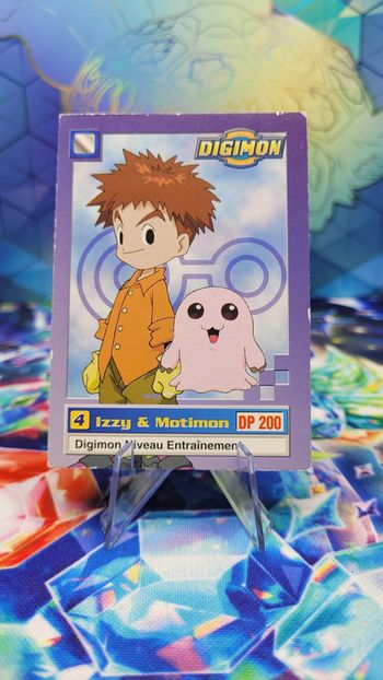 Carte Digimon Izzy & Motimon 7/34 Édition Série TV