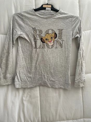 T-shirt Disney gris taille 8 ans / 128 cm