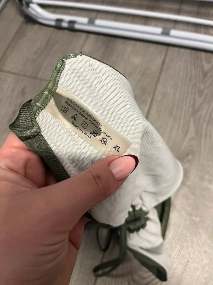 haut de maillot de bain kaki - photo numéro 3