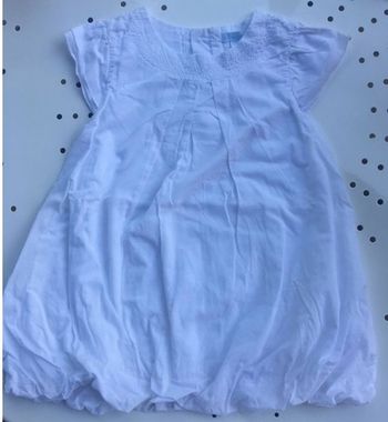 Robe blanche Obaibi 3 ans