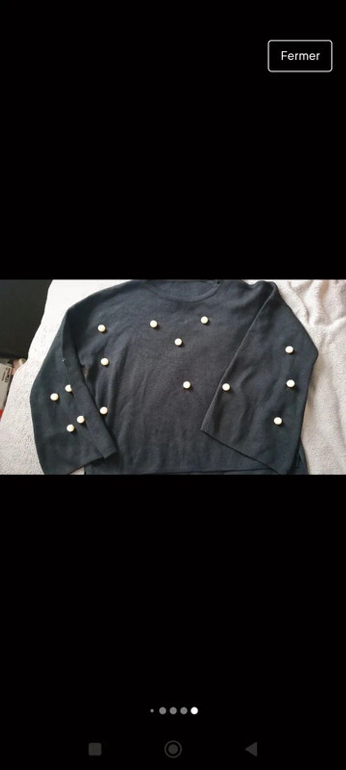 🍁 PULL manches larges avec perles - photo numéro 6