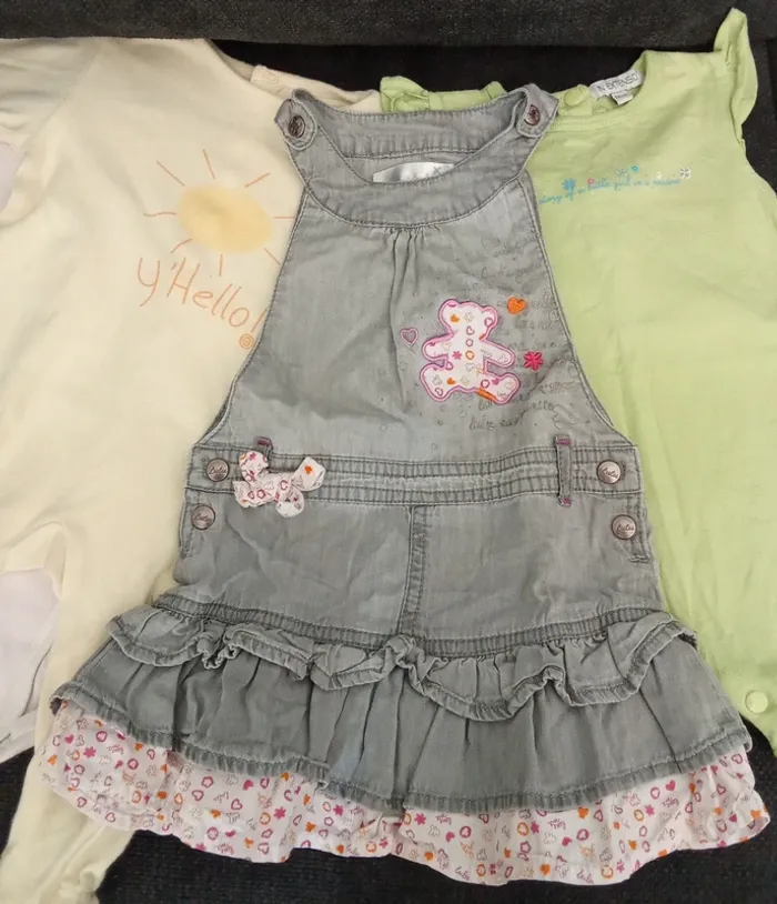 Lot vêtements fille 9/12 mois - photo numéro 2
