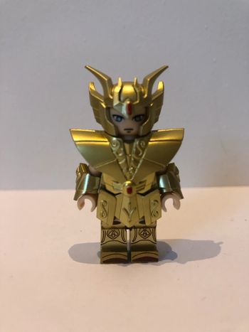 Figurine type lego Chevalier de la Vierge. Les chevaliers du zodiaque. Saint Seya