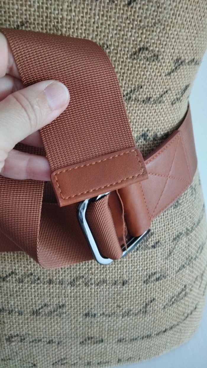 Ceinture souple marron ajustable femme - photo numéro 4