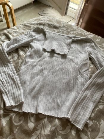 Pull blanc col roulé Taille S