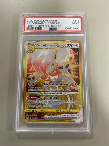 Zoroark de Hisui Vstar PSA 9 