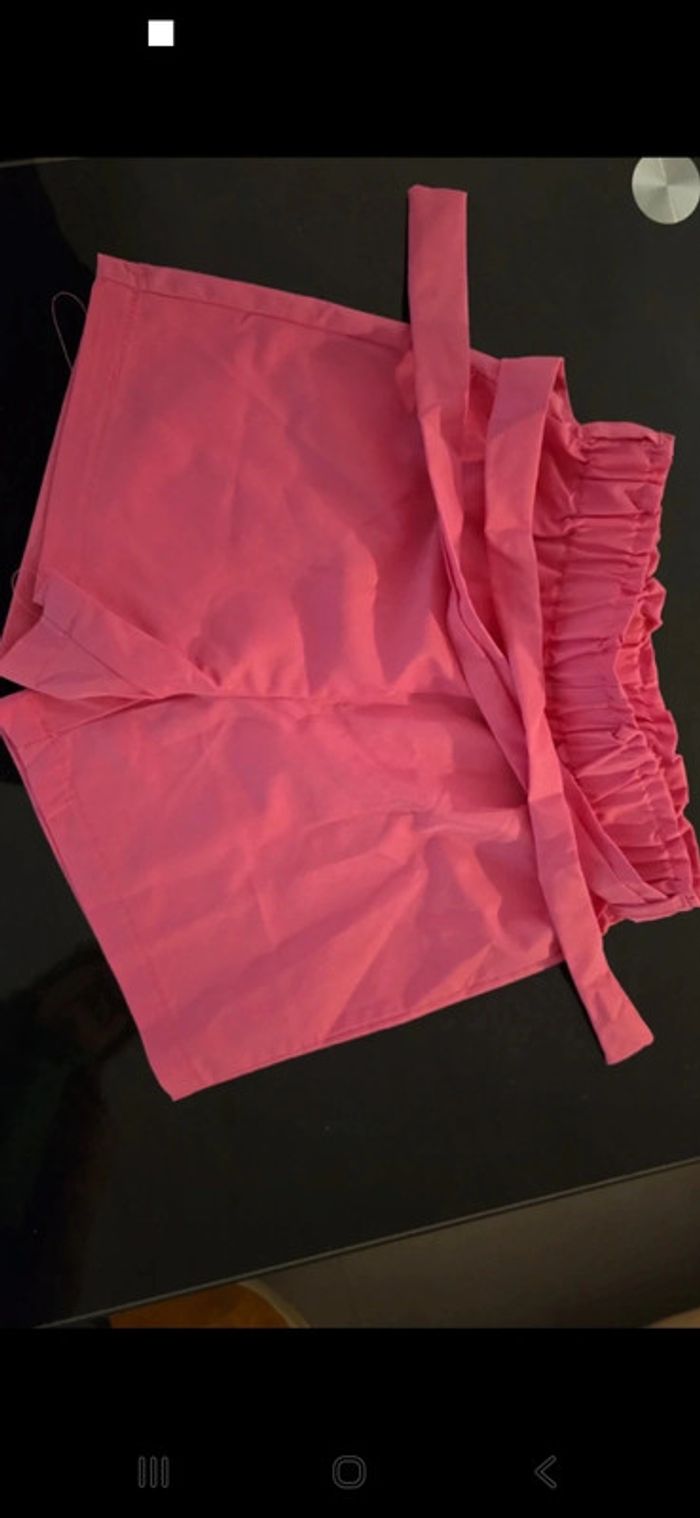 Lot 2 shorts fille 10 ans rose et vert - photo numéro 2