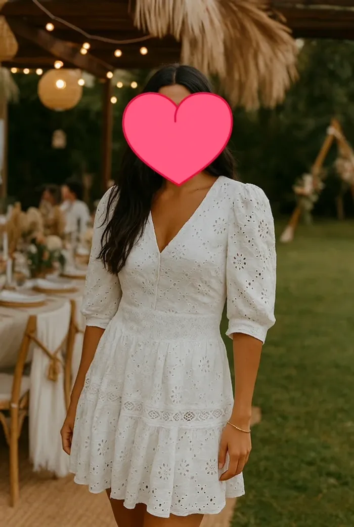 Sublime robe Maje en broderie Anglaise neuve étiquette taille 42