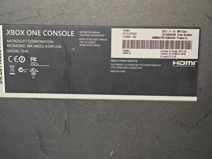 Console Xbox One 500Go pour pièces - photo numéro 3