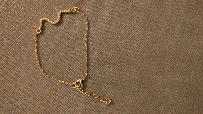 Bracelet forme de serpent doré, femme - photo numéro 7