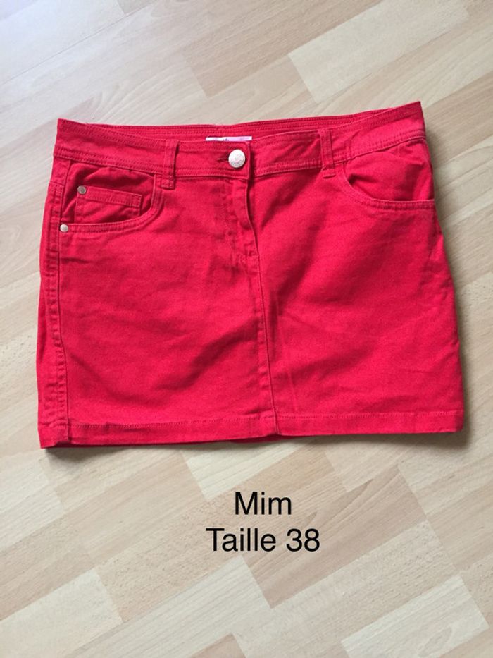 Mini jupe rouge Mim Taille 38