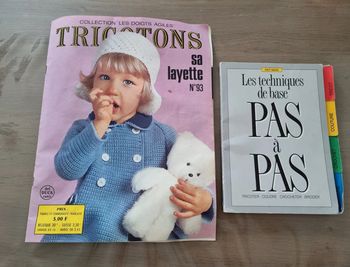 Magazine vintage 1973 tricotons sa layette n93 les doigts agiles