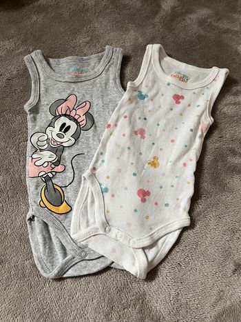 Lot de 2 bodies sans manches Disney Mickey