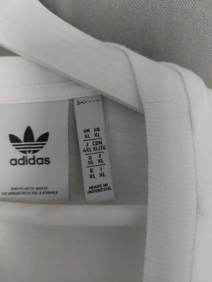 Adidas blanc – Taille XL – 100% coton - photo numéro 4