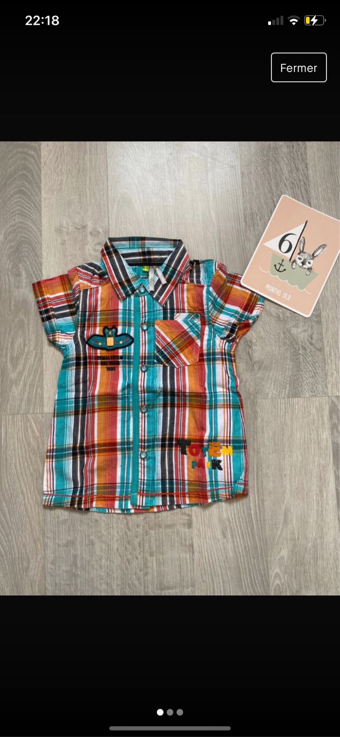 Chemise été 6 mois