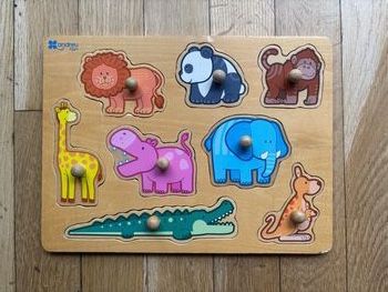 Montessori  jeux puzzle  logique bois enfant 