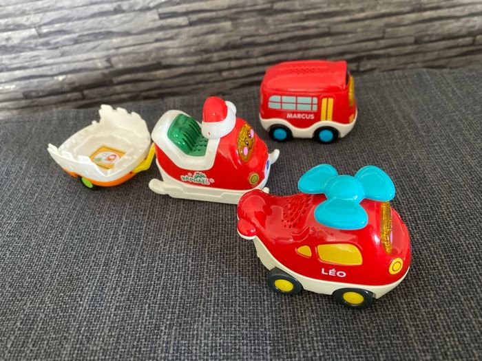 Lot véhicules tut tut bolide rouge Vtech - photo numéro 2