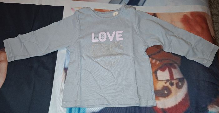 Tee-shirt manches longues Love Obaïbi 12 mois
