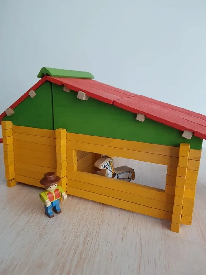 Jeu de construction La jolie ferme en bois Jeujura - photo numéro 12
