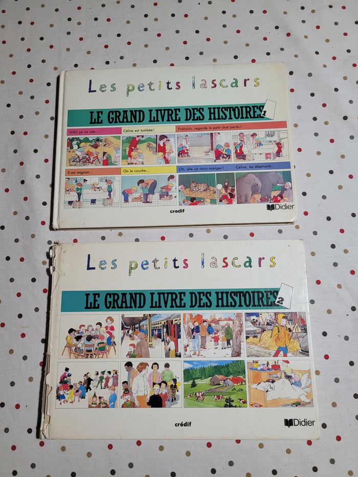 le grand livre des histoires 1 et 2 - les petits lascars - vintage 1988