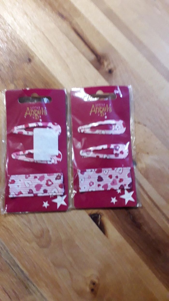 Lot de packs de barrettes neufs en métal