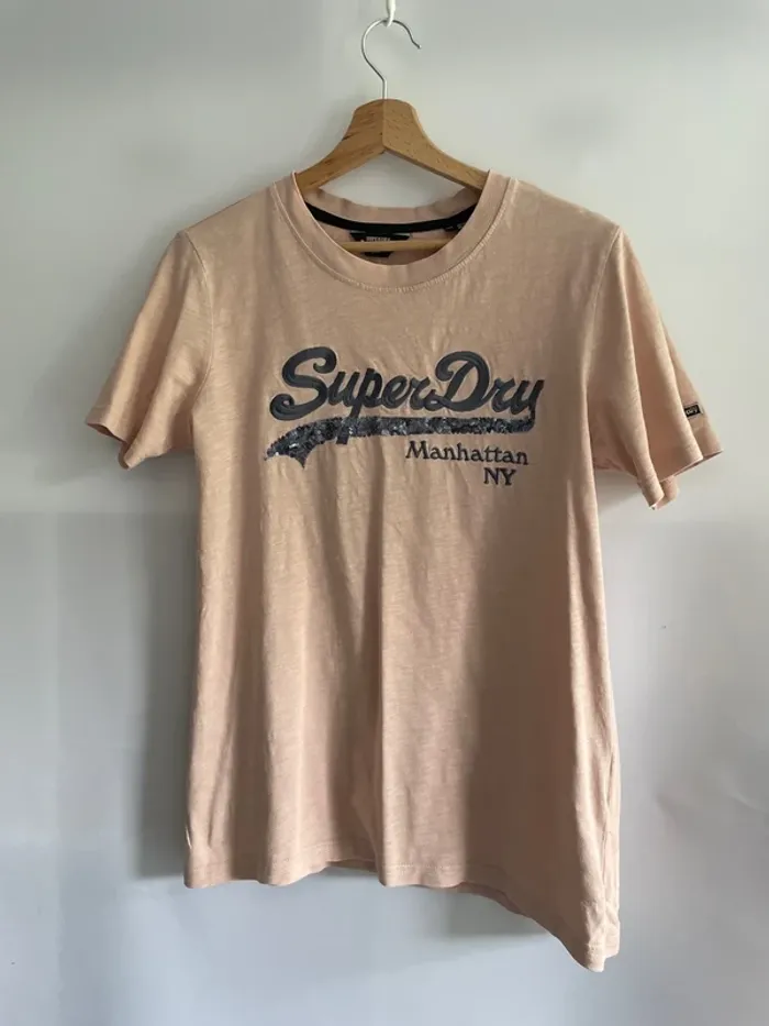 T-shirt rose clair 38 superdry
