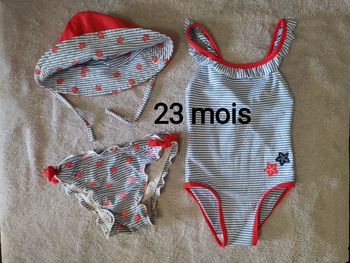 Maillots de bain Marinière 23 mois