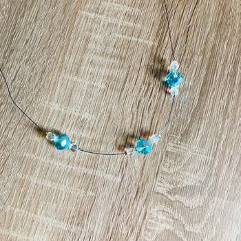 Collier en perles | bleu 🌸